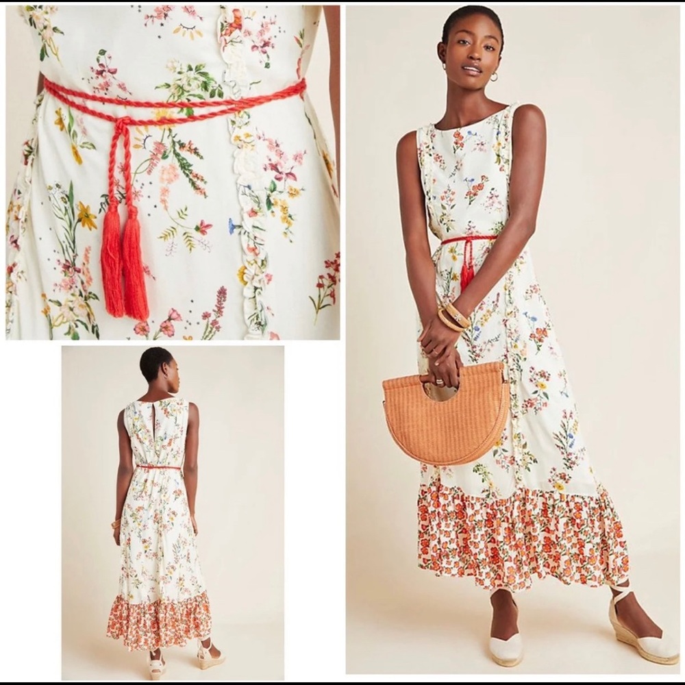 Cottagecore Anthropologie Rio Farm Jemima Dress XL